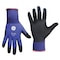 Ge Coated Gloves, Sandy Nitrile, Blue/Black, 2XL 1 PR GG2712XLC - alternate 1
